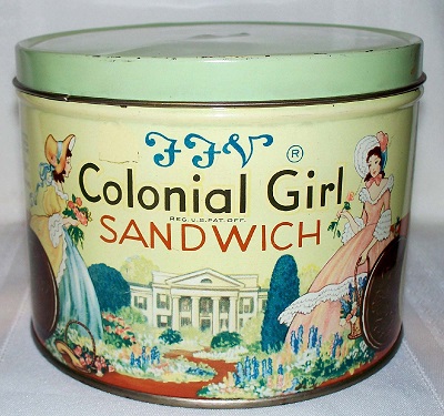Colonial Girl Cookies, a product of SBC